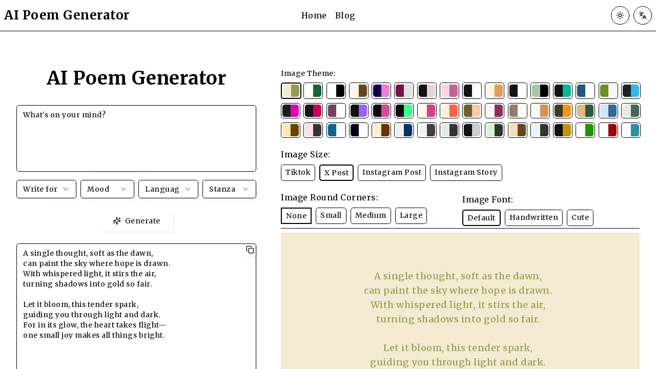 Write Custom Poems in Various Styles for You
