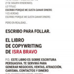El libro de copywriting de Isra Bravo
