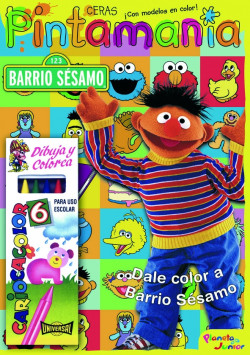 Barrio Sésamo. Pintamanía ceras de
