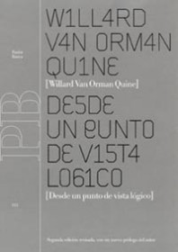 Desde un punto de vista lógico de Willard Van Orman Quine