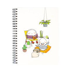 Libreta A4 cartoné Croqueta y empanadilla Notas de